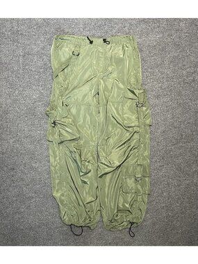 L.A. Hearts Green Adjustable Cargo Pants With Drawstring Hem & Pockets Size M